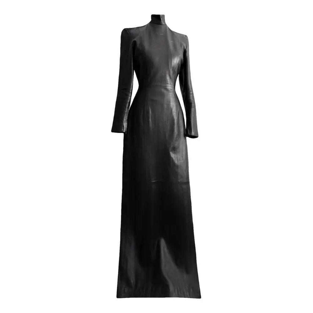 57" Full Length Lambskin Dress Sz. S